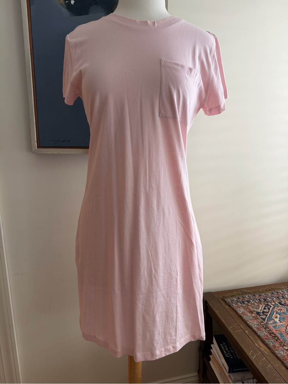 J. Crew Pink Short Sleeve Pocket T-Shirt Dress (Women’s M) NWT